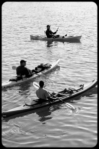 Kayaks in the Bay
